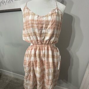 Plaid Sleeveless Dress NWOT